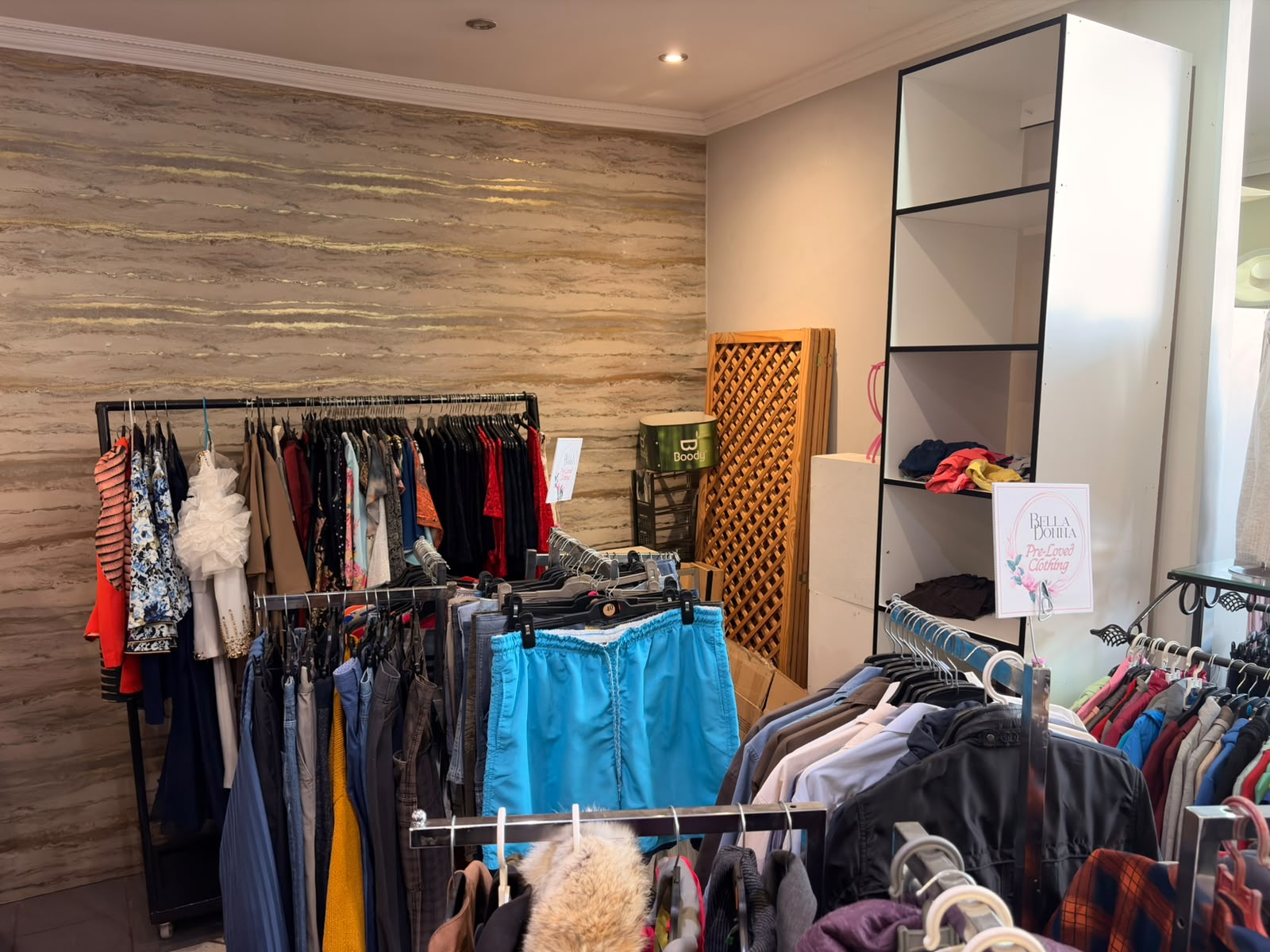 Pre-loved clothing corner